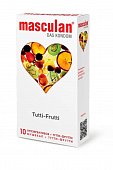 Купить masculan (маскулан) презервативы с ароматом тутти-фрутти tutti-frutti, 10 шт в Бору