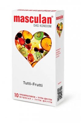 Купить masculan (маскулан) презервативы с ароматом тутти-фрутти tutti-frutti, 10 шт в Бору
