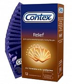 Купить contex (контекс) презервативы relief рельефные 12шт в Бору