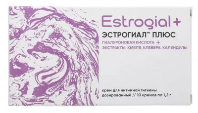 Купить эстрогиал плюс, крем для интимной гигиены дозированный, 10 шт в Бору