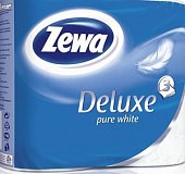 Купить зева (zewa) делюкс бумамага туалетная 3-х слойная белая, рулон 4шт в Бору