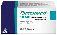 Купить липримар, таблетки покрытые пленочной оболочкой 40 мг, 100 шт в Бору