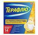 Купить терафлю от гриппа и простуды, порошок для приготовления раствора для приема внутрь, лимонный, пакетики 22,1г, 14 шт в Бору