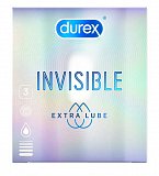 Durex (Дюрекс) презервативы Invisible Extra Lube, 3шт