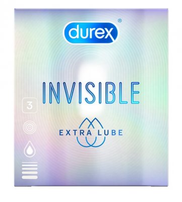 Купить durex (дюрекс) презервативы invisible extra lube, 3шт в Бору