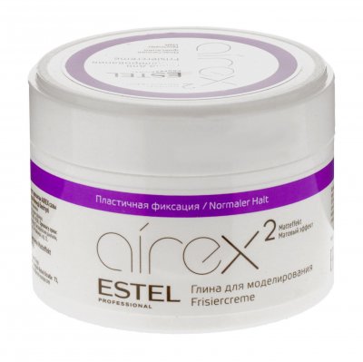 Купить estel (эстель) глина для моделирования волос с матовым эффектом пластичной фиксации airex, 65мл в Бору