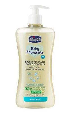 Купить chicco baby moments (чикко) пена для тела и волос нежная детская 500мл в Бору