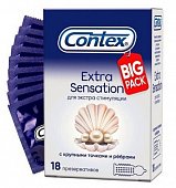 Купить contex (контекс) презервативы extra sensation 18шт в Бору