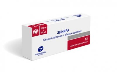 Купить эннира, таблетки жевательные 680 мг+80 мг, 12 шт в Бору