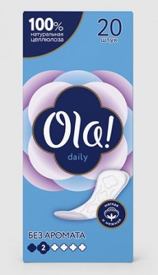 Купить ola! (ола) прокладки ежедневные daily, 20 шт в Бору