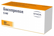 Купить бисопролол, таблетки, покрытые пленочной оболочкой 5мг, 50 шт в Бору