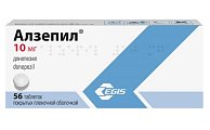 Купить алзепил, таблетки, покрытые пленочной оболочкой 10мг, 56 шт в Бору