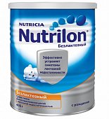 Купить nutrilon (нутрилон) безлактозная сухая смесь детская с рождения, 400г в Бору