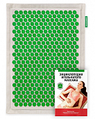 Купить аппликатор массажер медицинский тибетский на мягкой подложке 41х60 см, зеленый в Бору