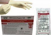 Купить перчатки sfm хирургические латексные стерильные неопудрен текстурир размер 8,5 натуральные, 50 пар в Бору