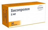 Купить бисопролол, таблетки, покрытые пленочной оболочкой 5мг, 30 шт в Бору