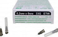 Иглы SFM медицинские стерильные одноразовые 33G 0,2мм х6мм 50шт
