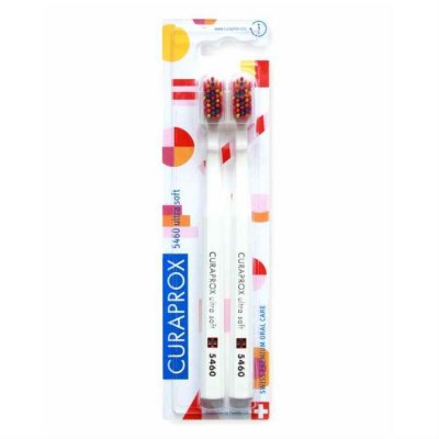 Купить курапрокс (curaprox) набор зубных щеток ultrasoft duo pop art, 2 шт. в Бору