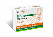Купить моксонидин-сз, таблетки, покрытые пленочной оболочкой 0,4мг, 60 шт в Бору