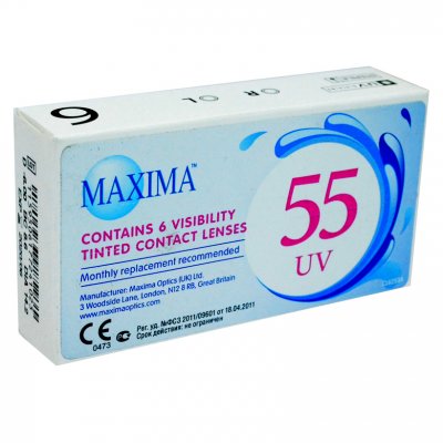 Купить контактные линзы maxima 55 comfort plus №6, -1,75 в Бору