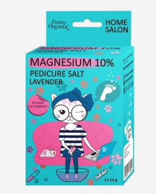 Купить funny organix (фанни органикс) магниевая соль для педикюра 25г, 5 шт в Бору