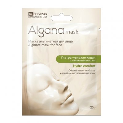 Купить альгана маск (alganamask) маска для лица альгинатная ультра-увлажняющая с оливковым маслом, 1 шт в Бору