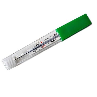 Купить термометр медицинский безртутный стеклянный с колпачком для легкого встряхивания в Бору
