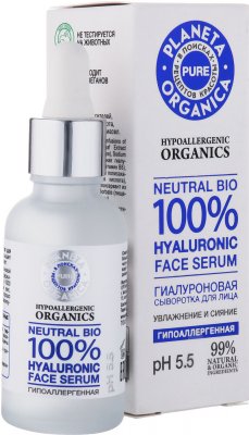 Купить planeta organica (планета органика) pure сыворотка для лица гиалуроновая, 30мл в Бору