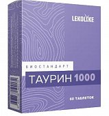 Купить биостандарт таурин 1000 леколайк (lekolike), таблетки массой 600 мг 60шт. бад в Бору
