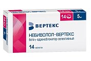 Купить небиволол-вертекс, таблетки 5мг, 14 шт в Бору