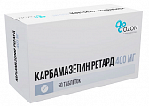 Купить карбамазепин ретард, таблетки с пролонгированным высвобождением 400мг 50шт в Бору