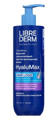 Купить либридерм (librederm) hyalumax, бальзам против выпадения волос гиалуроновый, 400мл в Бору