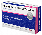 Купить леветирацетам велфарм, таблетки покрытые пленочной оболочкой 250 мг, 30 шт в Бору
