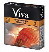 Купить viva (вива) презервативы ребристые 3шт в Бору