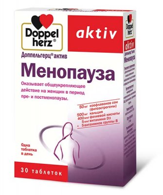 Купить doppelherz (доппельгерц) актив менопауза, таблетки, 30 шт бад в Бору