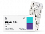 Купить мемантин солофарм, таблетки покрытые пленочной оболочкой 10 мг, 90 шт в Бору
