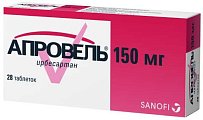 Купить апровель, таблетки покрытые пленочной оболочкой 150мг, 28 шт в Бору