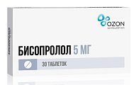 Купить бисопролол, таблетки, покрытые пленочной оболочкой 5мг, 30 шт в Бору