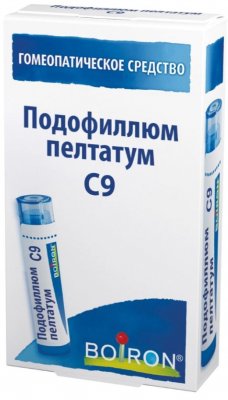 Купить подофиллюм пелтатум с9 гомеопатические монокомпонентный препарат растительного происхождения гранулы гомеопатические 4 гр в Бору