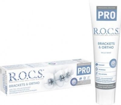 Купить рокс (r.o.c.s) зубная паста pro brackets & ortho, 135г в Бору