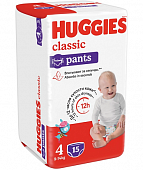 Купить huggies (хаггис) трусики-подгузники детские классик, размер 4, 9-14кг 15шт в Бору