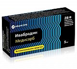 Ивабрадин-Медисорб, таблетки, покрытые пленочной оболочкой 5мг, 28 шт