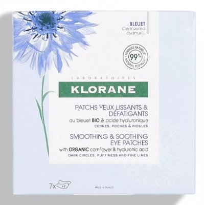 Купить klorane (клоран) пачти для контура глаз с органическим эстрактом василька и гиалуроновой кислотой, 7 пар в Бору