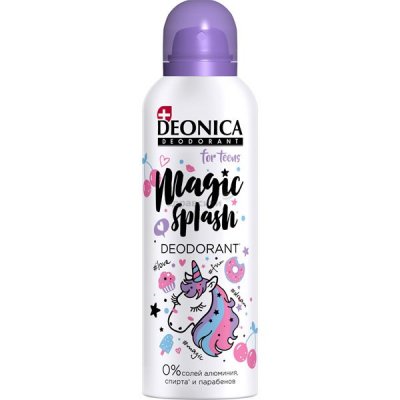 Купить deonica (деоника) дезодорант для подростков magic splash спрей, 125мл в Бору