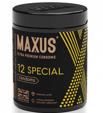 Maxus (Максус) презервативы Спешл текстурированные точечно-ребристые 12шт