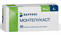 Купить монтелукаст, таблетки жевательные, для детей 4мг 30шт в Бору