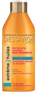 Купить dessange (дессанж) шампунь экстремальное восстановление для сильно поврежденных волос экстрим 3 масла, 250мл в Бору