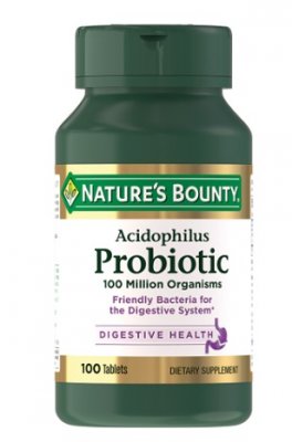 Купить nature's bounty (нэйчес баунти) ацидофилус пробиотик, таблетки массой 200мг, 100 шт бад в Бору