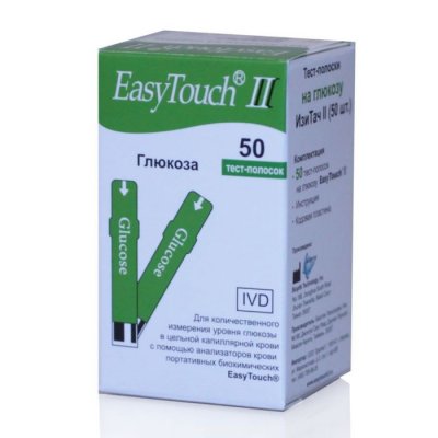 Купить тест-полоски easytouch (изи тач) глюкоза, 50 шт в Бору