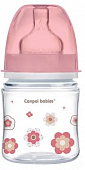 Купить canpol (канпол) бутылочка пластиковая easystart newborn антиколиковая с широким горлом с рождения, 120 мл розовая в Бору